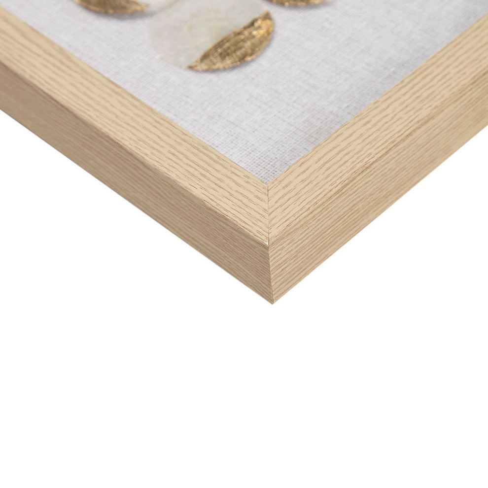 Madison Park Aurelian Emblem Capiz Shells Hand-Painted Detail 2-Piece Wall Decor