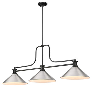 Zlite 725-3MB-BN15 3-Light Billiard, Brushed Nickel