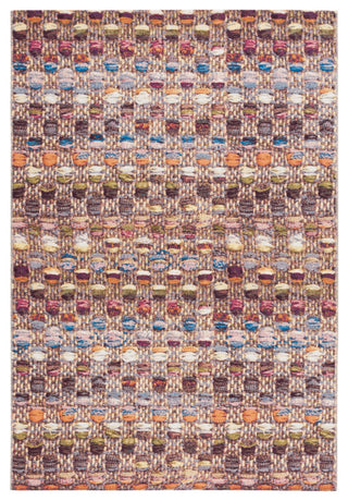 Safavieh Barbados Collection Indoor-Outdoor, BAR546 Rug, Purple/Green/Rust, 4'x6'