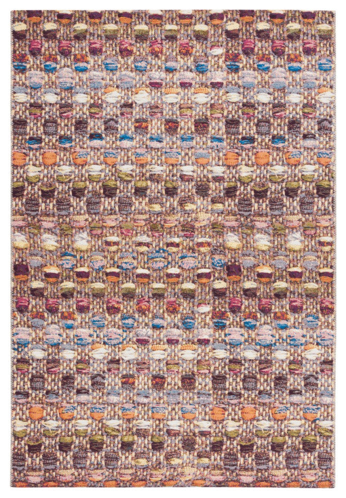 Safavieh Barbados Collection Indoor-Outdoor, BAR546 Rug, Purple/Green/Rust, 4'x6'