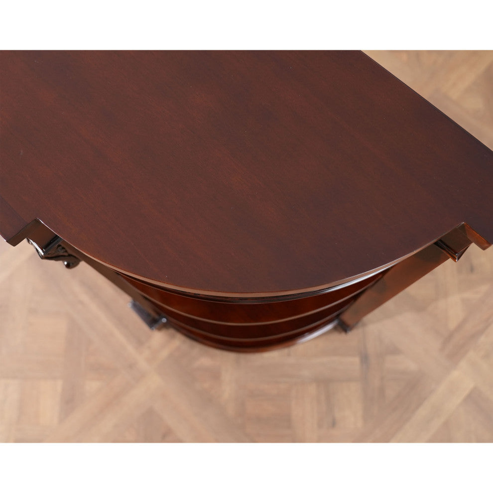 NOF115 Mahogany Credenza With Pullout Slide