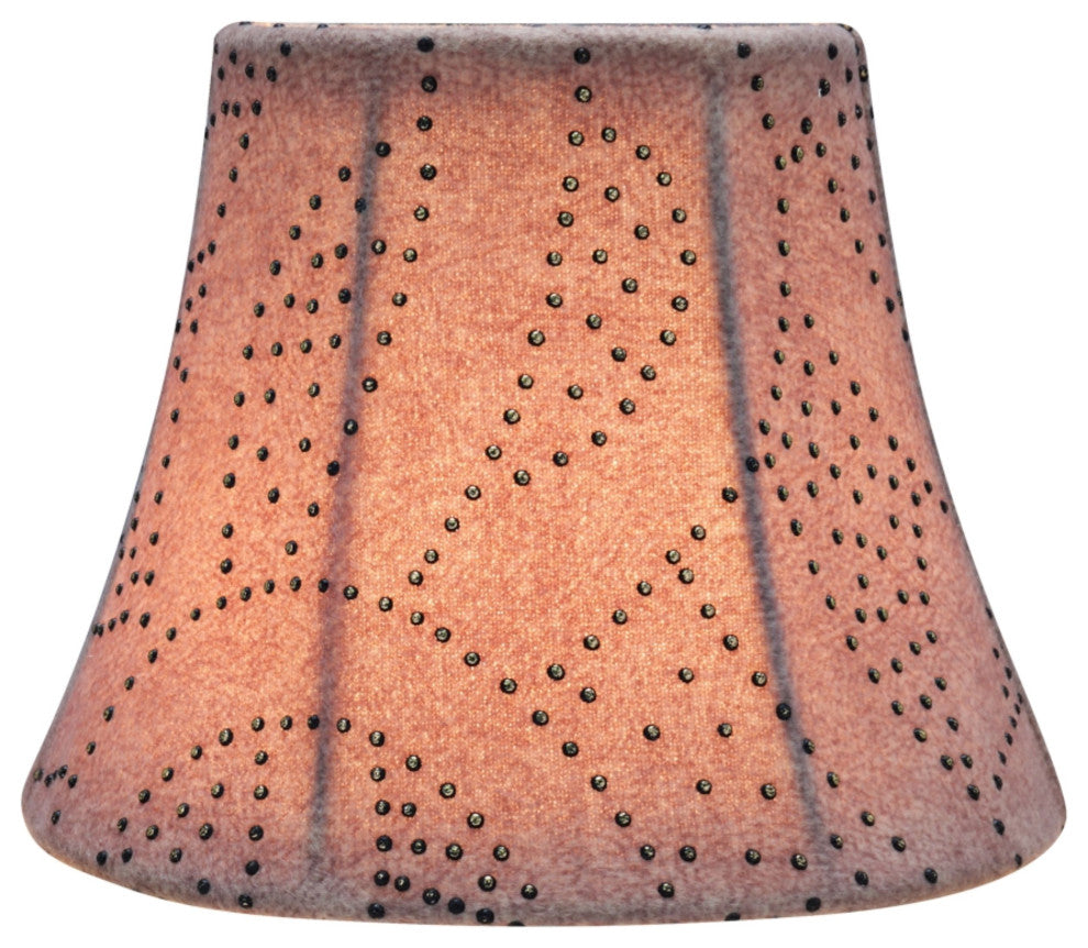 30276-9 Small Bell  Chandelier Clip On Lamp Shade Brown 3"x5"x4"