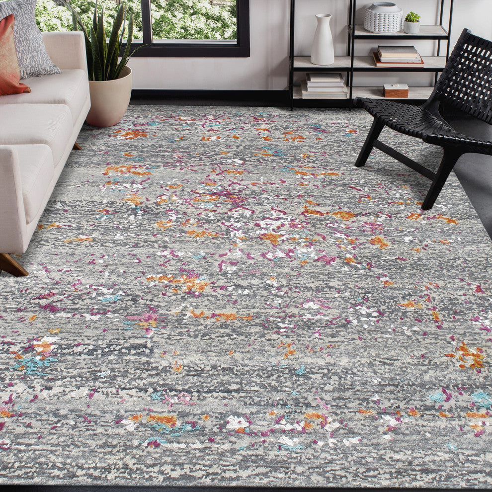 Essence Malta Area Rug, Pink, 10' x 14', Abstract