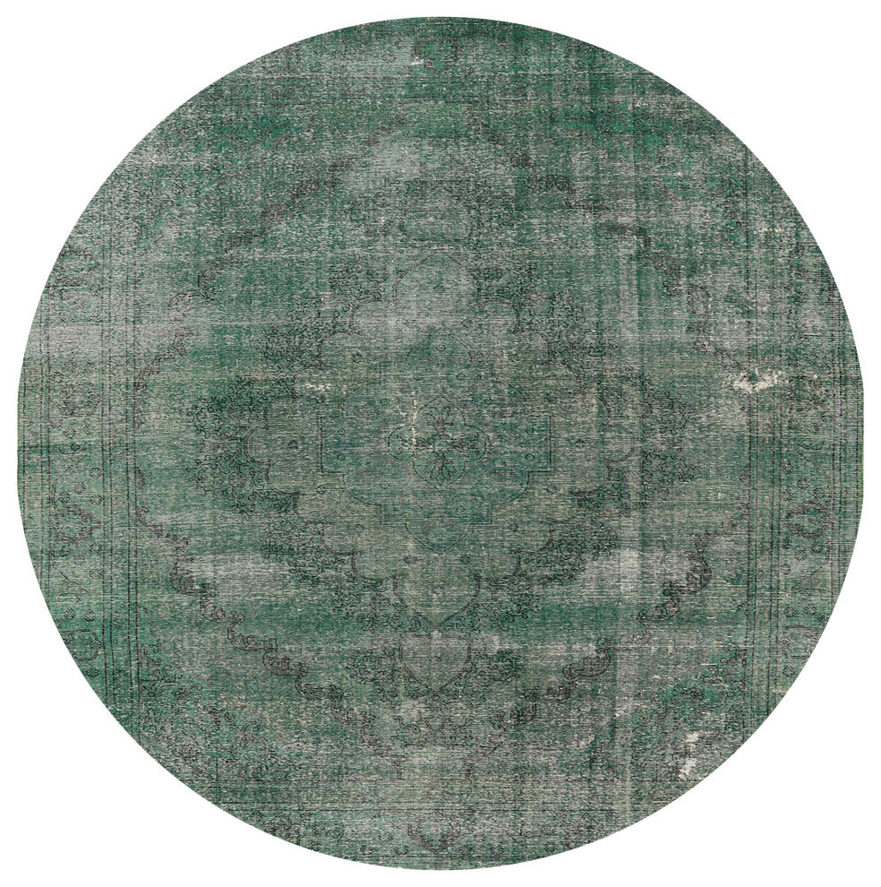 Ahgly Company Indoor Round Mid-Century Modern Area Rugs, 8' Round