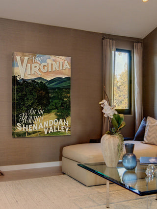 "Travel Virginia" Painting Print on Wrapped Canvas