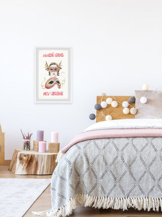 "Mardi Gras" Framed Painting Print, 12x18