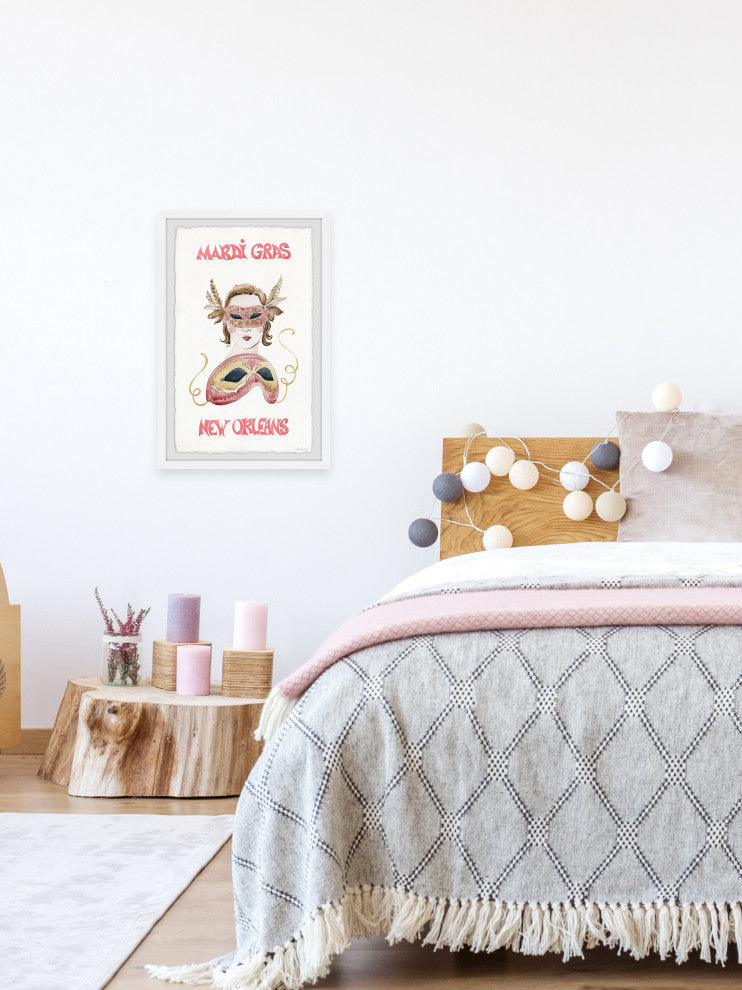 "Mardi Gras" Framed Painting Print, 12x18