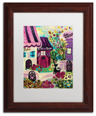 Natasha Wescoat 'La Vie En Rose' Art, Wood Frame, White Mat, 11x14