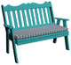 Poly Royal English Garden Bench, Aruba Blue, 5 Foot