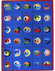 Kid Essentials Rug, Faces and Places, 5'4"x7'8"