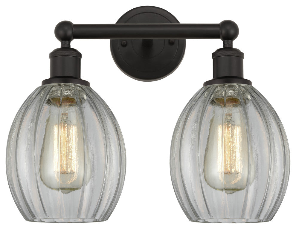Innovations 616-2W-OB-G82 Eaton 2 Light Bath Vanity Light, Oil Rubbed Bronze