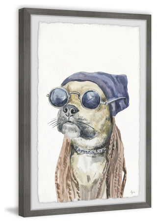 "Rockstar" Framed Painting Print, 12"x18"