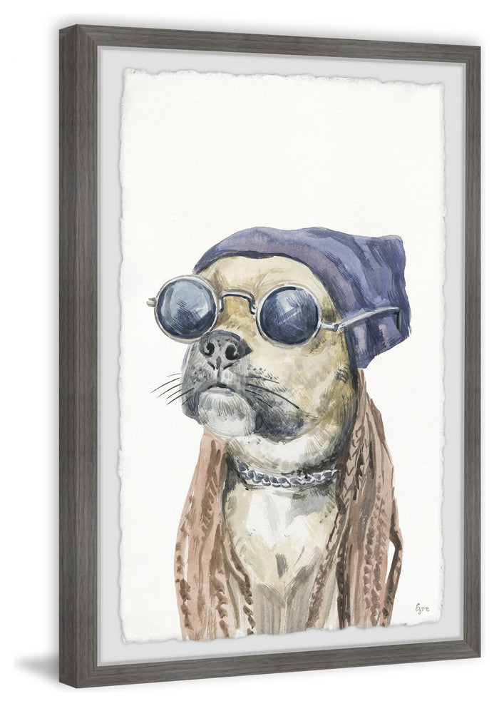 "Rockstar" Framed Painting Print, 12"x18"