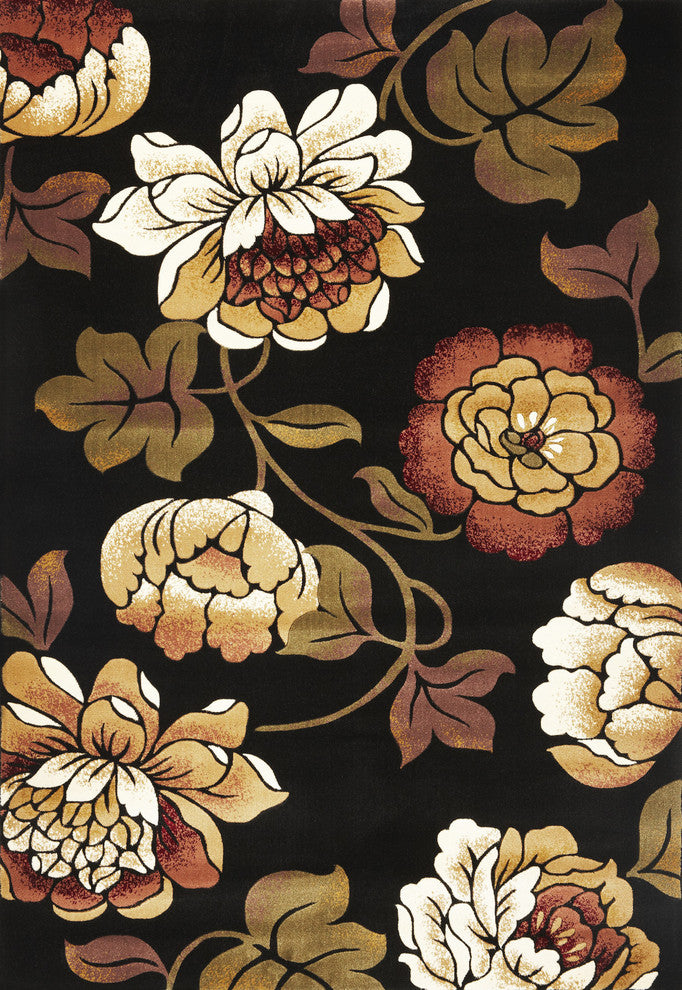 Corinthian 5351 Black Bella Rug, 20"x31"