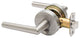 Mid Century Restroom Lever, Satin Stainless
