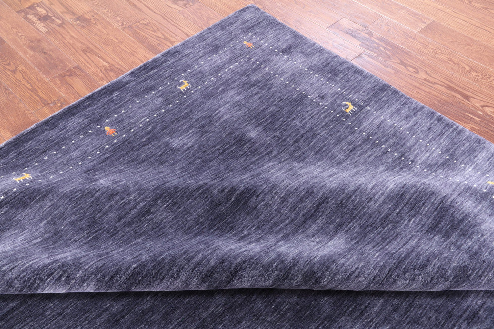 8' 0" X 10' 0" Persian Gabbeh Hand Knotted Wool Rug - Q15123