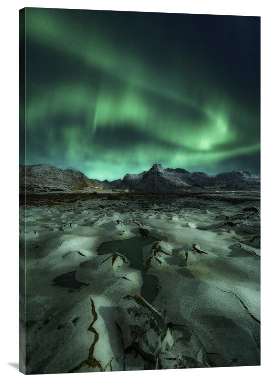 "Ice Cracking" Stretched Canvas Giclee by Javier De La, 20x30"