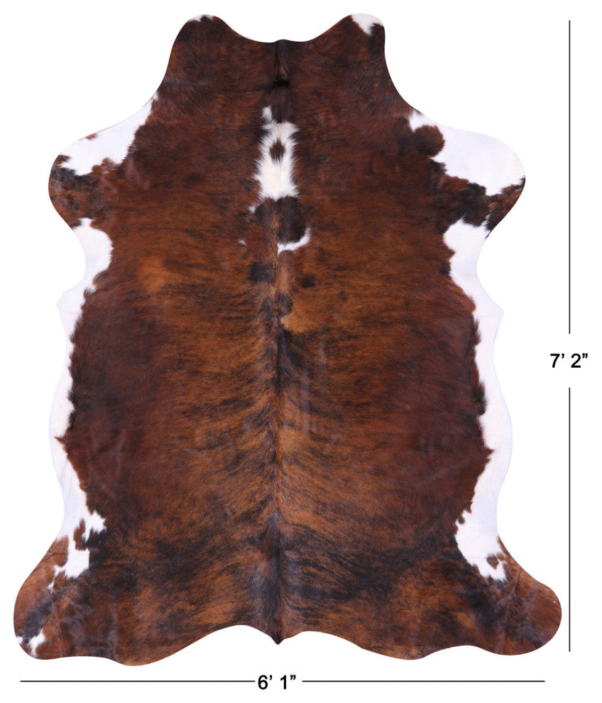Brindle Natural Cowhide Rug 7' 2" X 6' 1" C2276