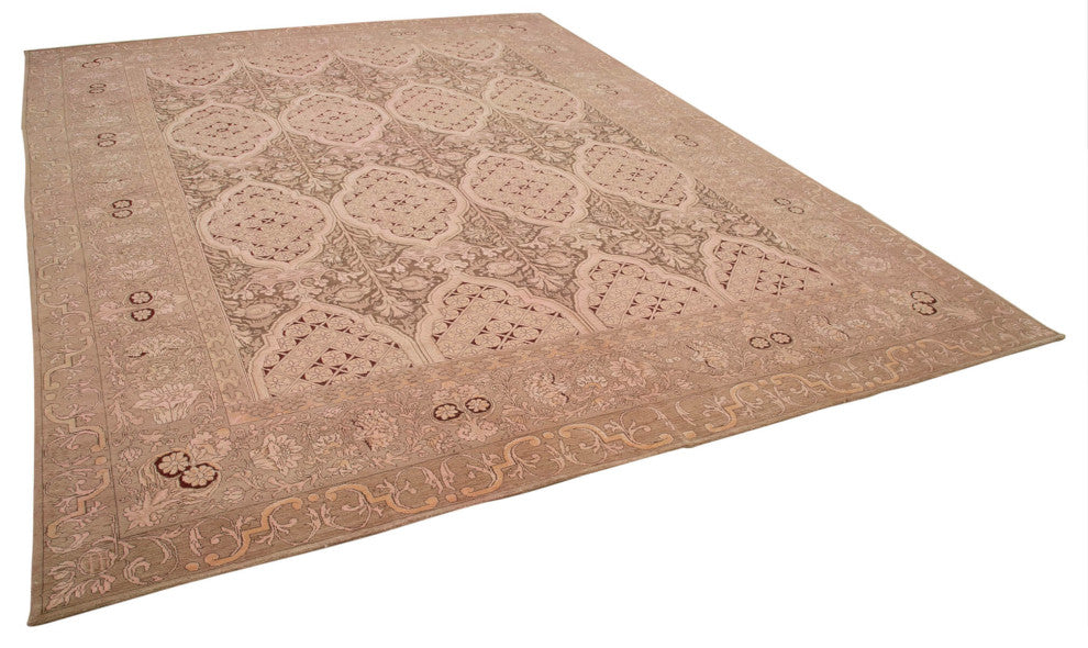 Rug N Carpet - Hand-Knotted Oriental 10' 2" x 12' 11" Soft Oushak Area Rug