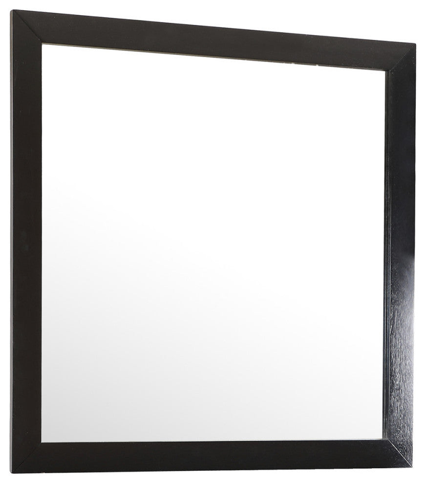 41 in. x 41 in. Classic Square Wood Framed Dresser Mirror