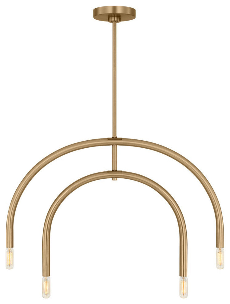 Visual Comfort Studio DJC1104SB 4-Light Chandelier, Hadden
