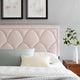 Headboard, Nailhead, Twin Size, Pink, Velvet, Modern, Bedroom Guest Suite
