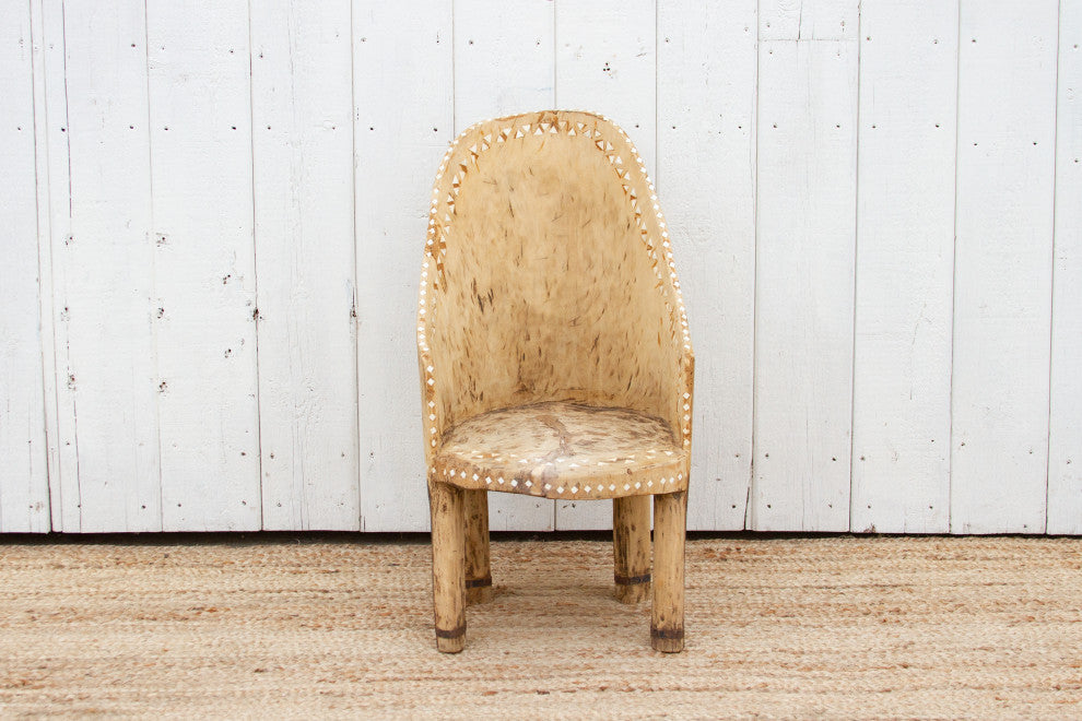 Antique Mother of Pearl Inlay Naga Chair
