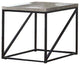 Square End Table, Sonoma Gray
