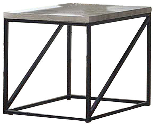 Square End Table, Sonoma Gray