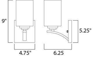 Maxim Lighting Deven 1-Light Wall Sconce in Oil Rubbed Bronze - 20030SWOI
