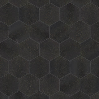Palazzo Hex Nero Porcelain Floor and Wall Tile
