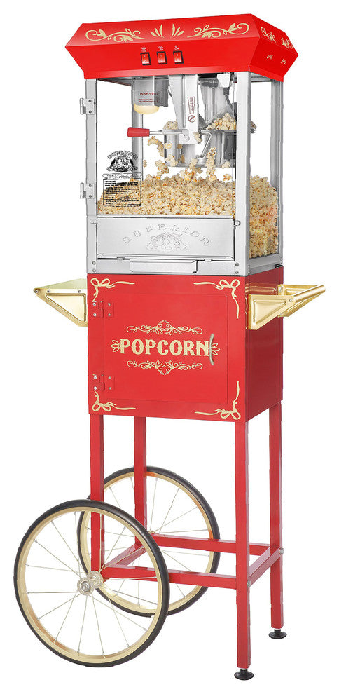 Carnival Popcorn Machine With Cart by Superior Popcorn Co.