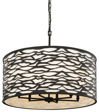 Varaluz-348P06CB-Six Light Pendant Carbon Black