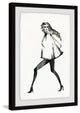"NY Strut" Framed Painting Print, 12"x18"