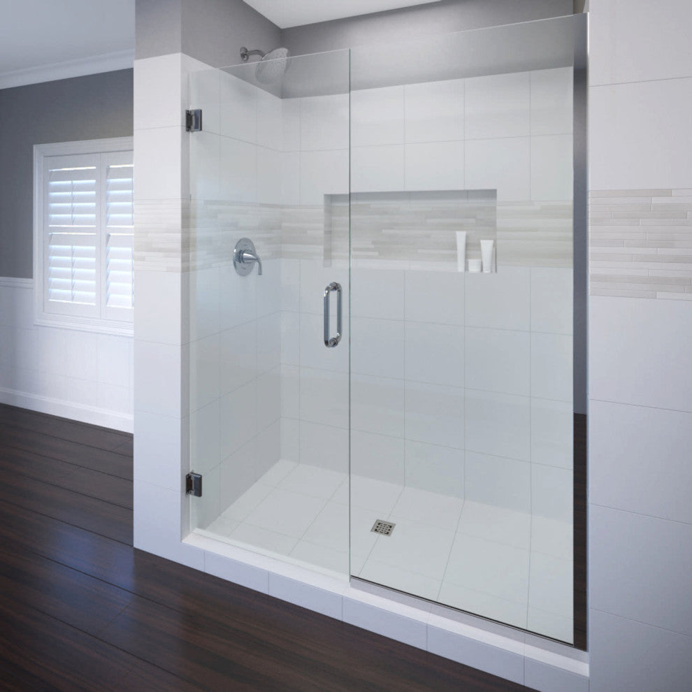 Basco CELA-935-59-72CL Celesta 72"H x 59"W Pivot Frameless Shower - Chrome