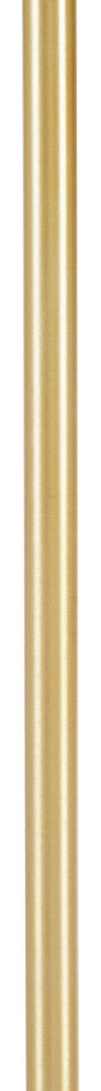 Hampton Hill 5-Light Dimmable Adjustable Height Chandelier, Gold/White