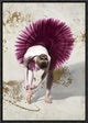 "Purple Ballerina" Framed Canvas Giclee by Teo Rizzardi, 13x19"