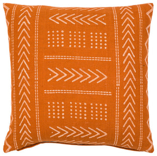 Surya Malian Brick Red Pillow Cover 22"H X 22"W
