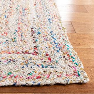 Safavieh Braided Collection BRD210 Rug, Ivory/Multi, 5'x8'
