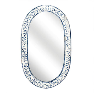 Butler Trubadur Blue and White Bone Inlay Mirror