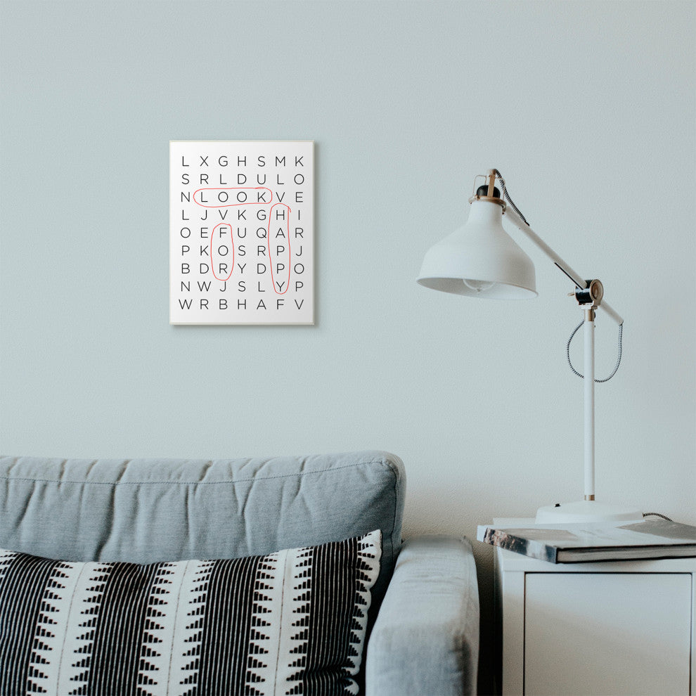 Happy Crossword Family Inspirational Word, 10"x15"