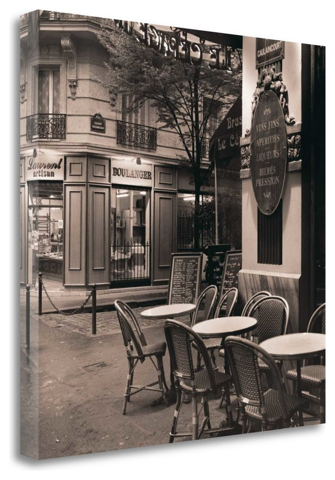 "Cafe Montmartre" By Alan Blaustein, Giclee Print on Gallery Wrap Canvas