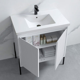 Flutie 30" Bathroom Vanity Set, White