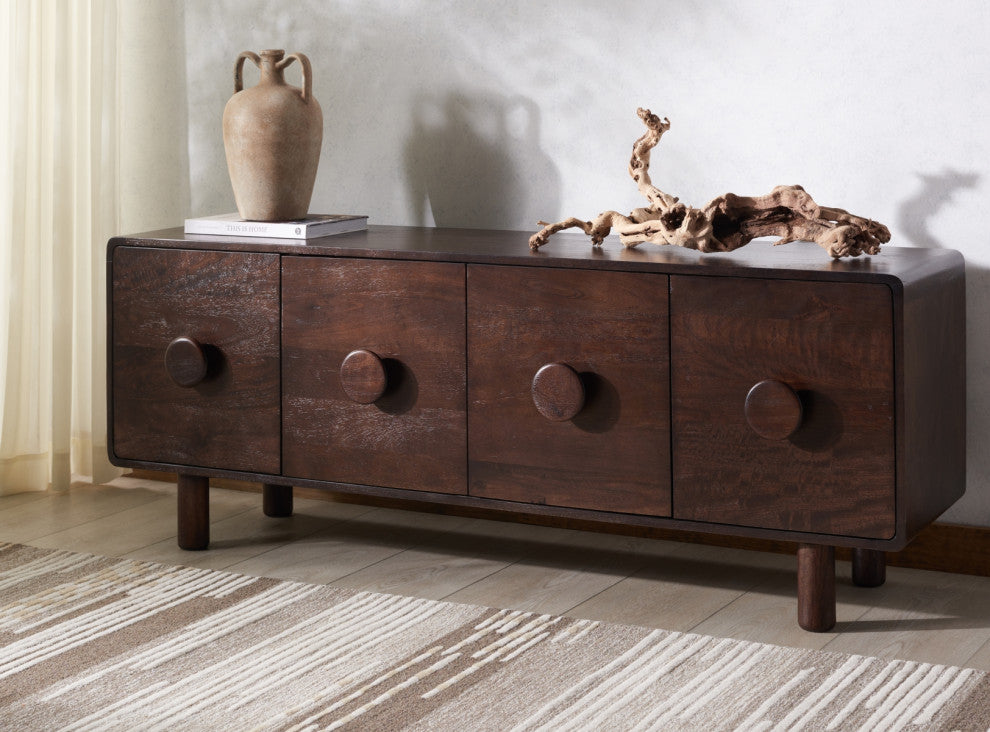 Safavieh Couture Jennamira Wood Sideboard, Dark Brown