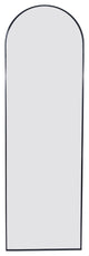 Rectangular Aluminum Framed Freestanding Bedroom Mirror, Black, 20'' X 63''