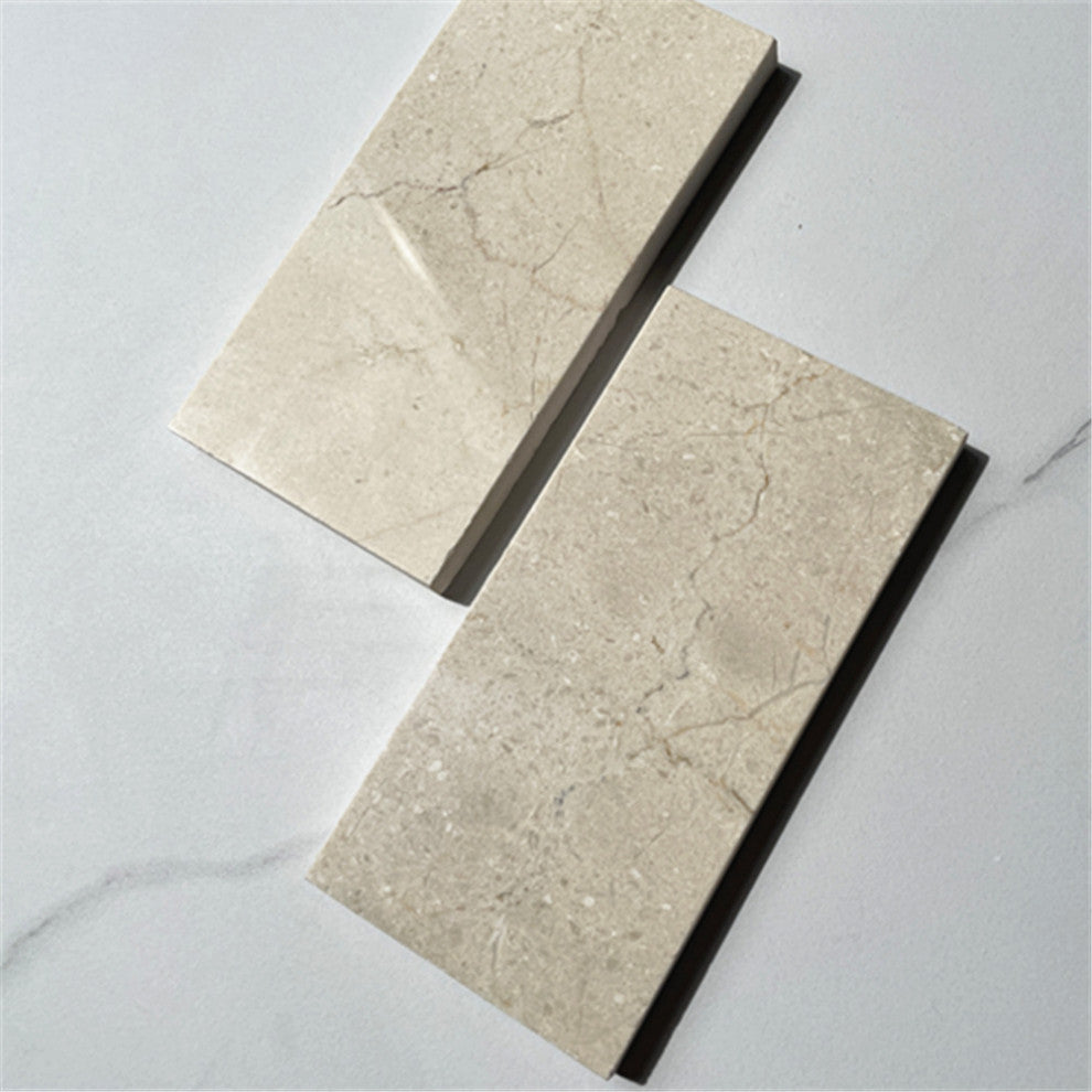 Crema Marfil Beige Marble 3x6 Subway Tile Polished, 100 sq.ft.
