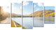 "Stunning Autumn Mountains Canada" Landscape Wall Art, 5 Panels, 60"x32"