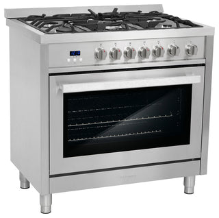 Cosmo Gas Range Pro Style Modern Stainless Steel Convection Oven