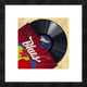"Vinyl Club, Blues" Framed Digital Print by Steven Hill, 20"x20"