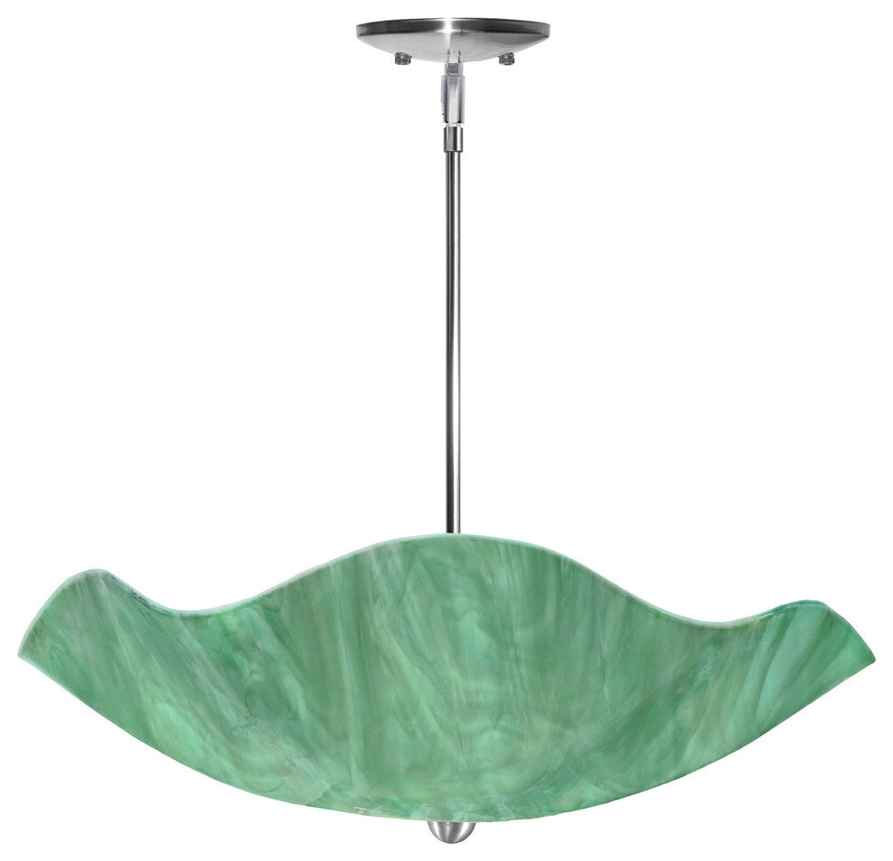 Jezebel Radiance Camellia Chandelier, Seafoam Green, 66" Drop Height